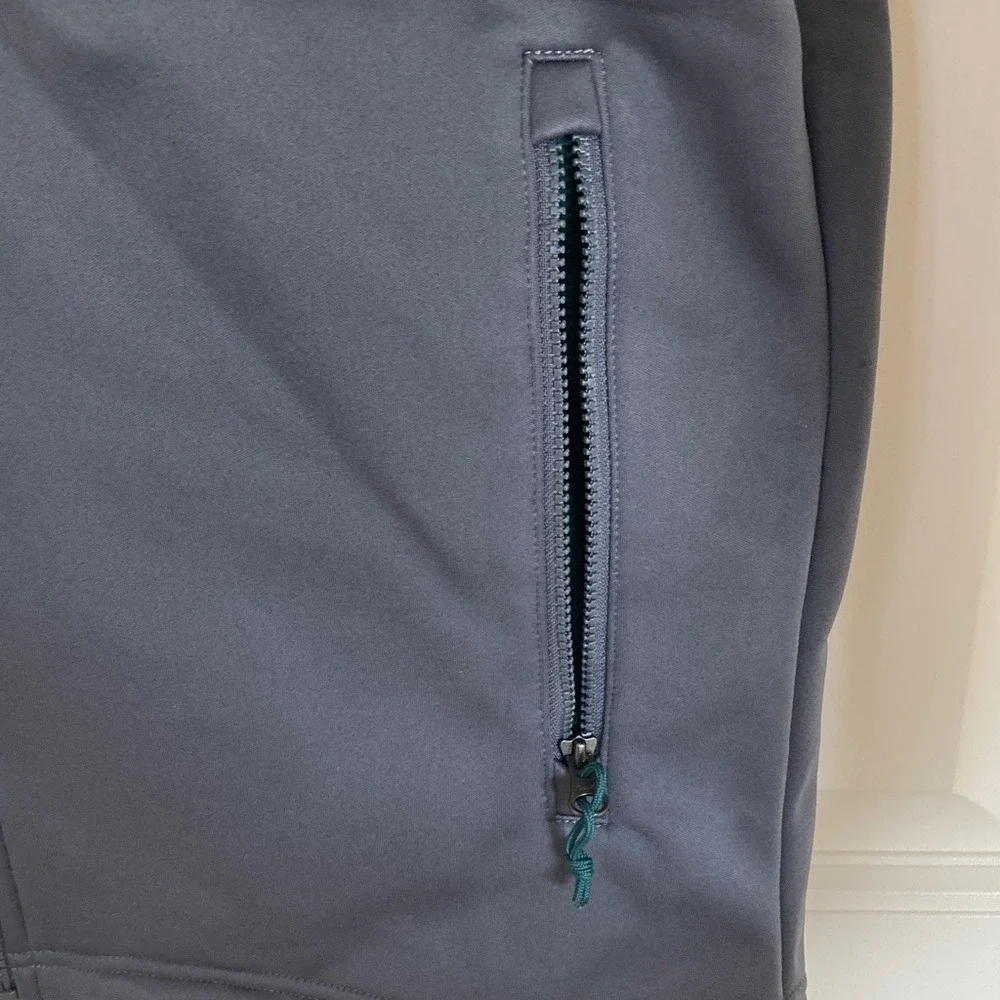 The‎ North Face Mens Gray Teal Risor WindWall Softshell Jacket Size Small